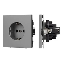 Фото #1 товара Механизм электрической розетки SCT-TENDO-MEU1-PL-GR (230V, 16A) (Arlight, -)