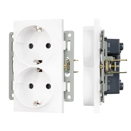 Фото #1 товара Механизм электрической розетки SCT-MEUD-PL-WH (250V, 16A) (Arlight, -)