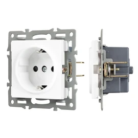 Фото #1 товара Механизм электрической розетки SCT-MEU1-PL-WH (250V, 16A) (Arlight, -)