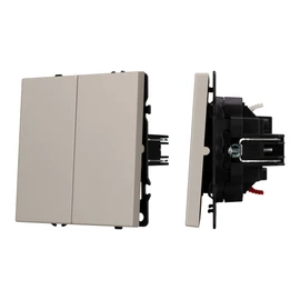 Фото #1 товара Механизм выключателя двухклавишный непроходной SWT-NOBE-MK02-SFPL-CA (230V, 10A) (Arlight, -)