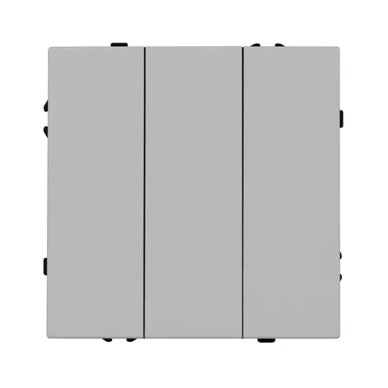 Фото #4 товара Механизм выключателя трехклавишный непроходной SWT-NOBE-MK03-SFPL-IS (230V, 10A) (Arlight, Никель)