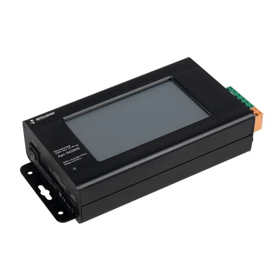 Фото товара INTELLIGENT ARLIGHT Контроллер DMX-301-13-Prog (5-24V, SPI 4096 кан., ЖК-дисплей, Накладной) (IARL, IP20 Металл, 2 года)