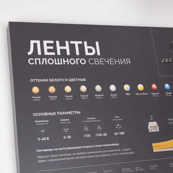 Фото #7 товара Стенд Ленты ARL-COB-01-1760х600mm (230V) (Arlight, -)