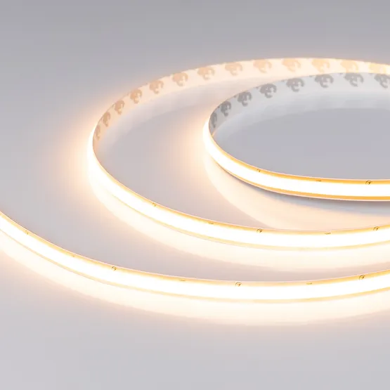 Фото #1 товара Светодиодная лента SOB-M288-10mm 24V Warm2700 (10 W/m, IP20, 5m) (Arlight, резка 1 светодиод)