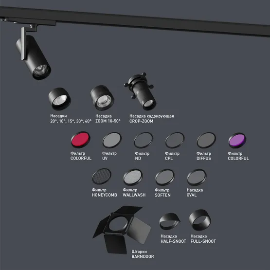 Фото #2 товара Фильтр LGD-ARTIFACT-CPL-LENS-R62 (BK) (Arlight, Металл)