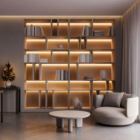 Фото #2 товара Светодиодная лента FC-A240-10mm 24V Warm2400-CX1 (24 W/m, IP20, 5m) (Arlight, резка 1 светодиод)