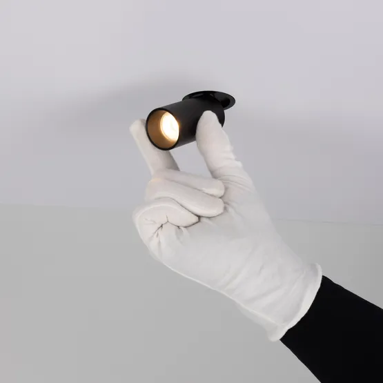 Фото #2 товара Светильник SP-NUANCE-TRIMLESS-PULL-R35-7W Warm3000 (BK, 36 deg, 230V) (Arlight, IP40 Металл, 5 лет)