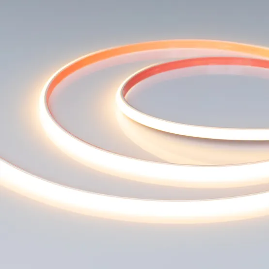 Фото #1 товара Светодиодная лента герметичная COB-PSW-X480-8mm 24V Warm2700 (6 W/m, IP67, TWP100, 5m) (Arlight, CRI>90)