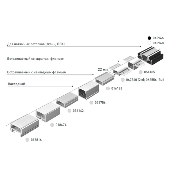 Фото #5 товара Профиль ARH-WIDE-H10-2000 ANOD (Arlight, Алюминий)