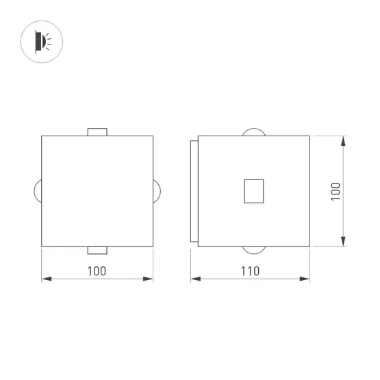 Фото #3 товара Светильник LGD-VERSATI-4x3W Warm3000 (Серый, 4x3 deg, 230V) (Arlight, IP65 Металл, 3 года)