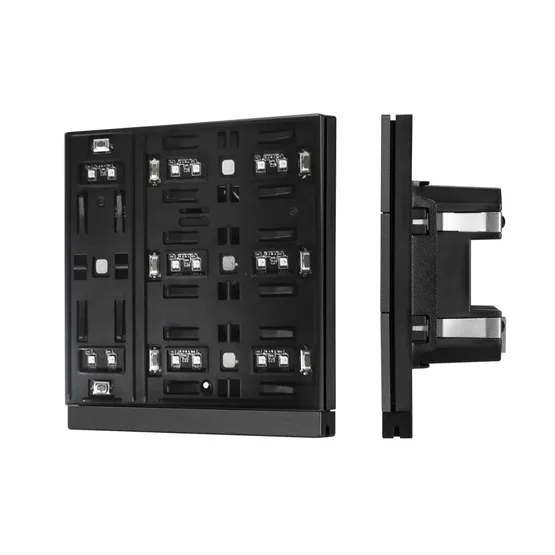 Фото товара INTELLIGENT ARLIGHT Механизм панели KNX-304-22-IN Black (Bus) (IARL, IP20 Пластик, 2 года)