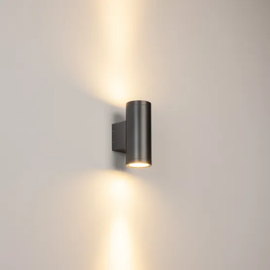 Фото #4 товара Светильник LGD-RAY-WALL-TWIN-R65-2x9W Warm3000 (GR, 23 deg, 230V) (Arlight, IP65 Металл, 3 года)