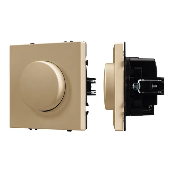 Фото #1 товара Механизм светорегулятора SWT-NOBE-DLR-SFPL-GD (250V, 300W) (Arlight, Золотой песок)