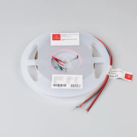 Фото #2 товара Светодиодная лента DMX-A140-12mm 24V Day-MIX-PX14 (14 W/m, IP20, 5m) (Arlight, Изменяемая ЦТ)