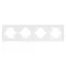 Минифото #2 товара Рамка пластиковая FRM-TENDO-SFPL-4-WH (Arlight, -)